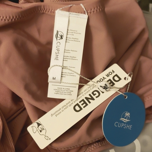 Cupshe Katalina Rib One Piece Swimsuit Size M - Picture 3 of 7